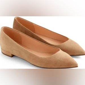 J. Crew Suede Pointed Toe Flats